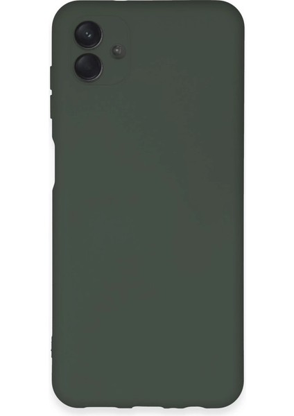 A04E Kılıf Nano Içi Kadife Silikon - Koyu Yeşil