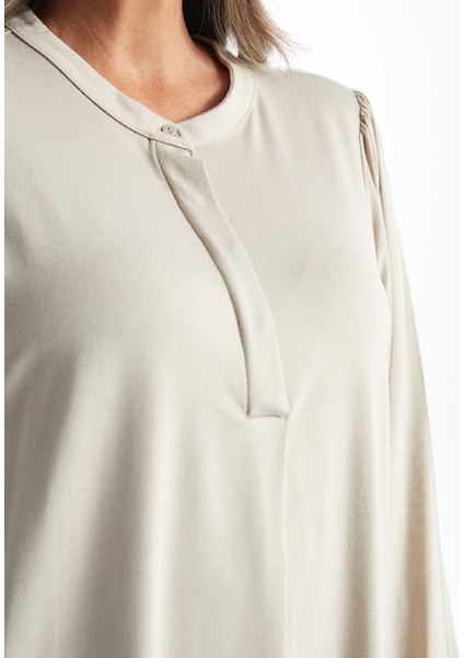 Yeni Sezon Bisiklet Yaka Kadın Bluz modelleri