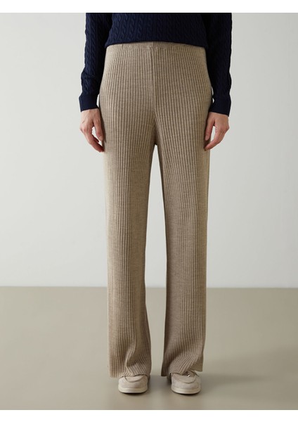 Yeni Sezon Beli Lastikli Kadın Triko Pantolon fiyatları