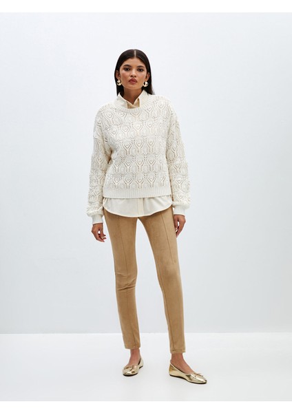 Yeni Sezon Beli Lastikli Kadın Tayt Pantolon