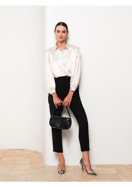 Yeni Sezon Kadın Standart Fit Düz Pantolon