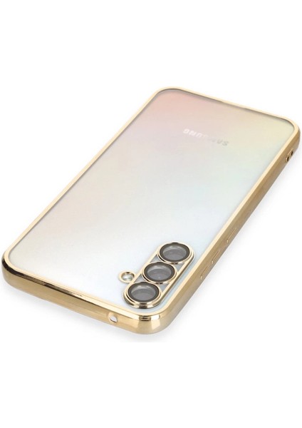 A34 5g Kılıf Lensli Silikon - Gold fiyatları