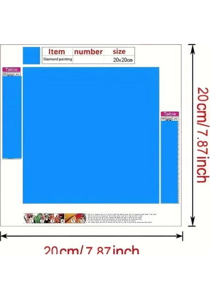 5 D Kendin Yap Tam Bezeme 20 cm x 20 cm Elmas Mozaik Boyama Tablo fiyatları