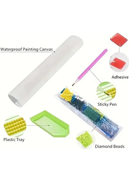 5 D Kendin Yap Tam Bezeme 20 cm x 20 cm Elmas Mozaik Boyama Tablo modelleri