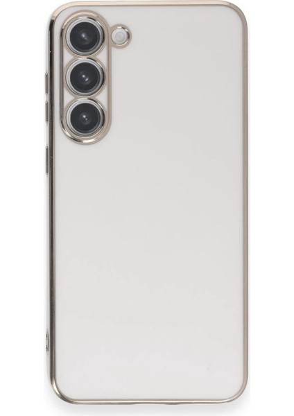 S23 Kılıf Volet Silikon - Beyaz