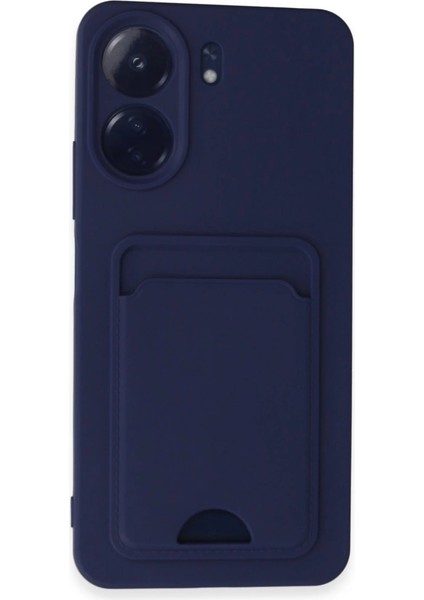 Newface Redmi 13C Kılıf Kelvin Kartvizitli Silikon - Lacivert