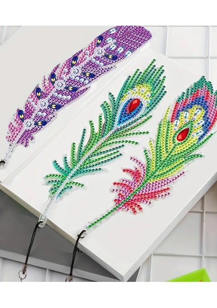 5 D Elmas Boyama Kendin Yap Kitap Ayracı 6 Lı Set fırsatları