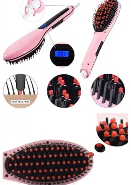 Fön Etkili Saç Düzleştirici Tarak Yıpranma Karşıtı Döner Kablo Isı Ayarlı indirimleri