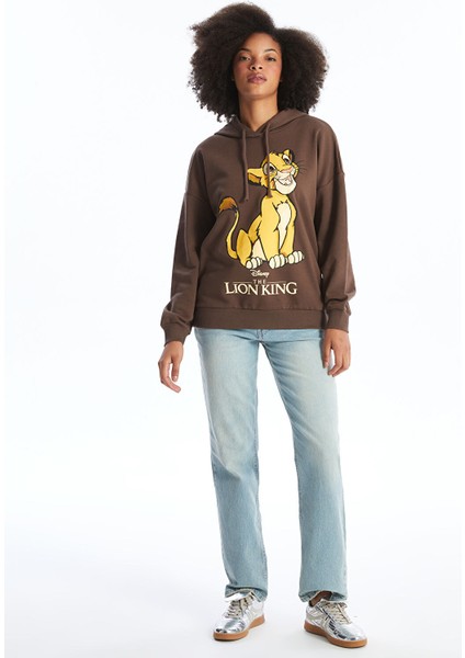 Yeni Sezon Aslan Kral Baskılı Kadın Kalın Hoodie fiyatları