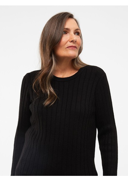 Yeni Sezon Bisiklet Yaka Kendinden Desenli Uzun Kollu Kadın Triko Kazak fiyatları