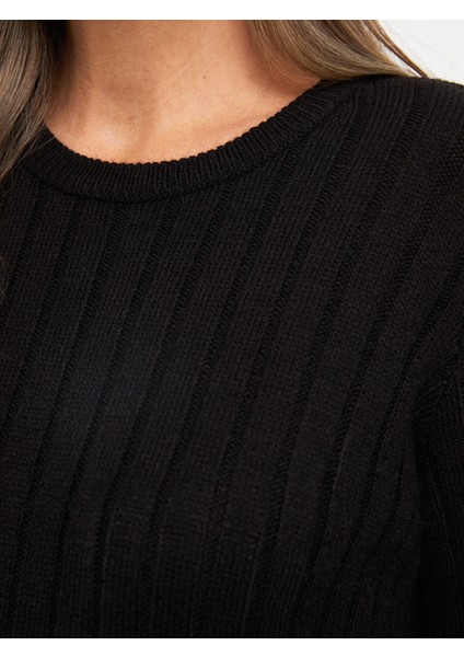 Yeni Sezon Bisiklet Yaka Kendinden Desenli Uzun Kollu Kadın Triko Kazak fırsatları