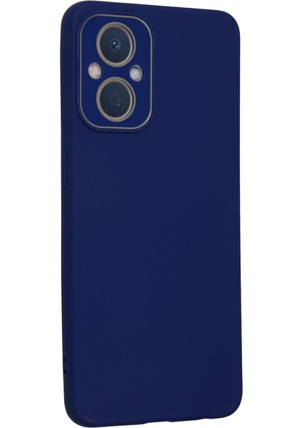 Reno 7 Lite Kılıf Lansman Glass Kapak - Sky Blue modelleri