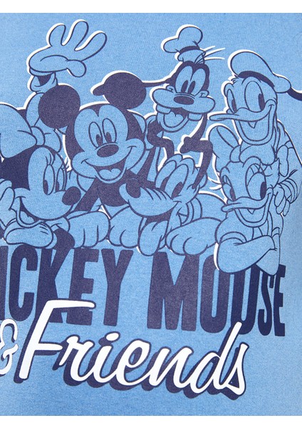 Yeni Sezon Kapüşonlu Mickey Mouse Baskılı Uzun Kollu Hamile Sweatshirt Tunik fırsatları