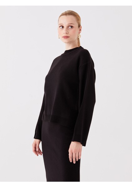 Yeni Sezon Bisiklet Yaka Düz Uzun Kollu Kadın Triko Kazak fiyatları