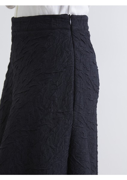 Yeni Sezon Beli Fermuarlı Dokulu A Kesim Etek modelleri