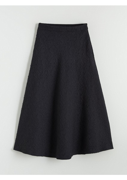 Yeni Sezon Beli Fermuarlı Dokulu A Kesim Etek indirimleri