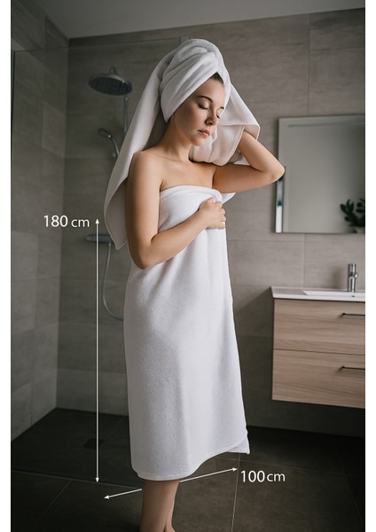 Premıum Ipeksi Büyük Boy %100 Pamuk Banyo Havlusu 100X180 1000GR