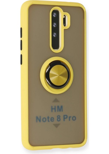 Redmi Note 8 Kılıf Montreal Yüzüklü Silikon Kapak - Sarı fiyatları