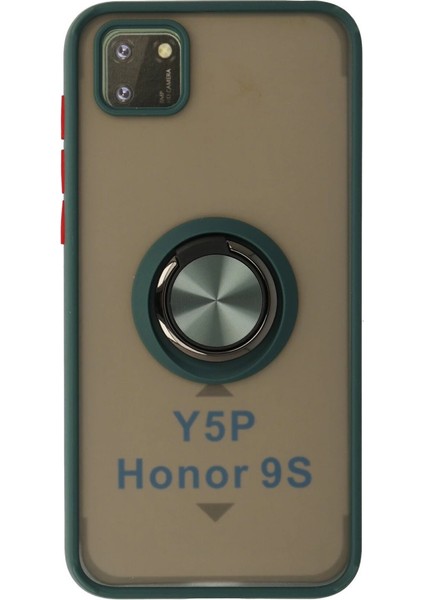 Y5P Kılıf Montreal Yüzüklü Silikon Kapak - Yeşil