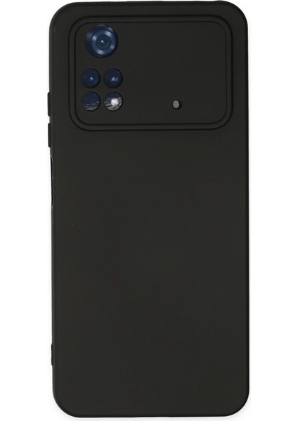 Poco M4 4g Kılıf Nano Içi Kadife Silikon - Siyah