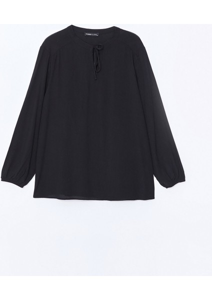 Yeni Sezon Bağlamalı Yaka Düz Uzun Kollu Kadın Bluz indirimleri