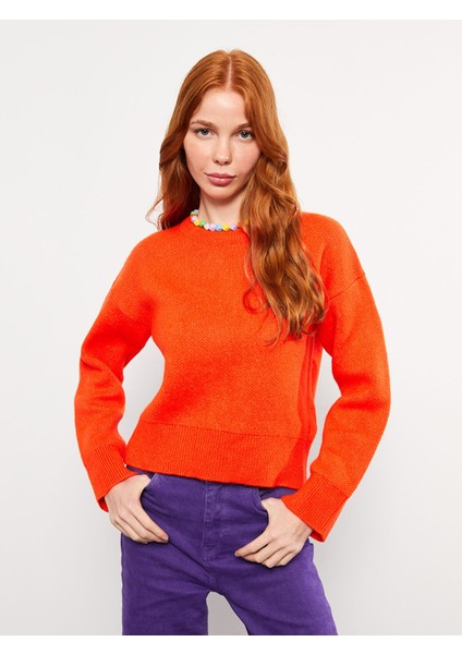 Yeni Sezon Bisiklet Yaka Düz Uzun Kollu Kadın Triko Kazak fiyatları