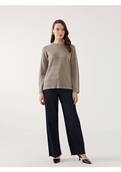 Yeni Sezon Bisiklet Yaka Çizgili Kadın Triko Kazak fiyatları