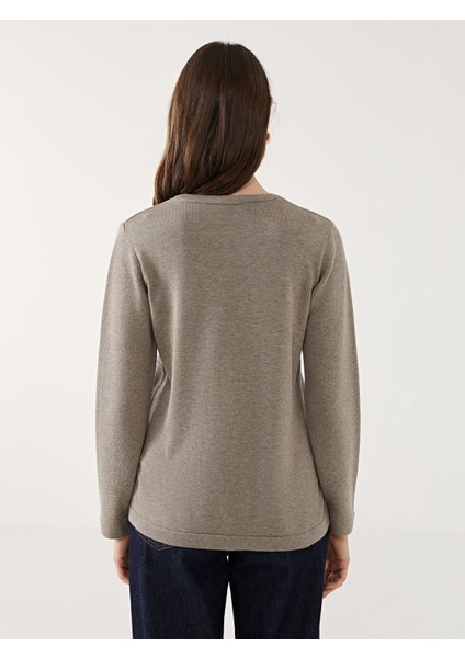 Yeni Sezon Bisiklet Yaka Çizgili Kadın Triko Kazak fırsatları