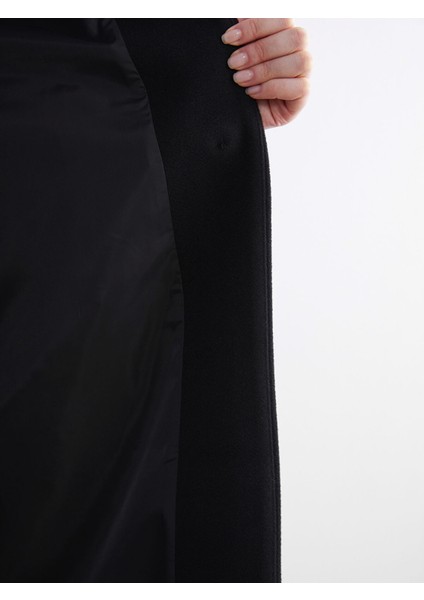 Yeni Sezon Çıkarılabilir Şal Yaka Kadın Kaşe Kaban fırsatları