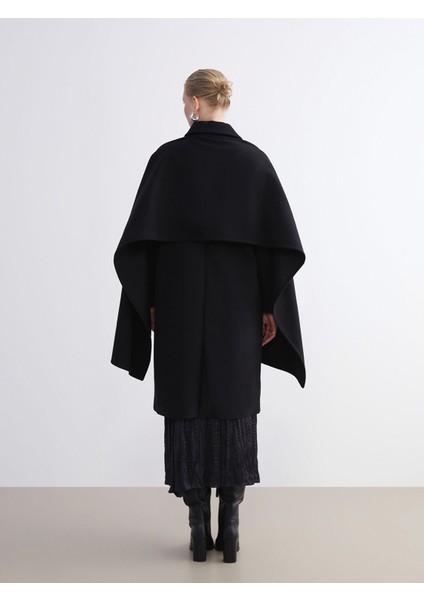 Yeni Sezon Çıkarılabilir Şal Yaka Kadın Kaşe Kaban indirimleri