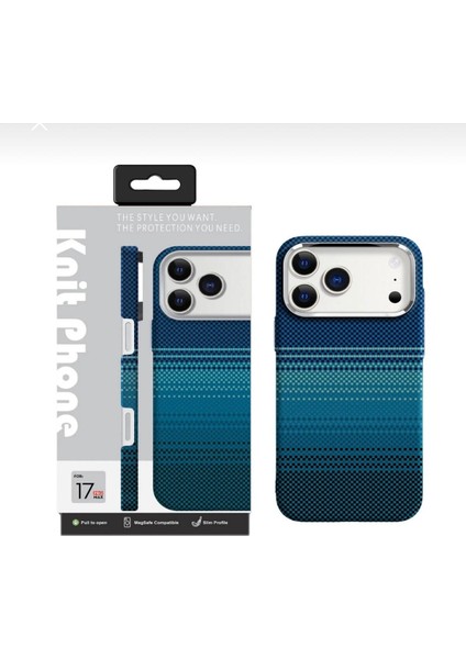 17 Pro Max Uyumlu Ekoseli Kevlar Case