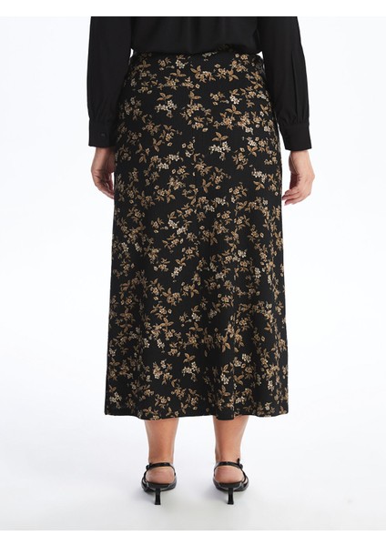 Yeni Sezon Beli Lastikli Çiçekli A Kesim Kadın Etek fırsatları