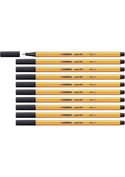 Point 88 - Ince Keçe Uçlu Kalem - Siyah (3 Adet) modelleri