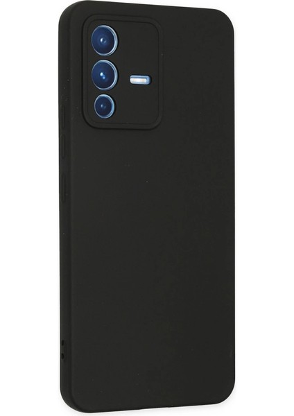 V23 5g Kılıf Nano Içi Kadife Silikon - Siyah modelleri
