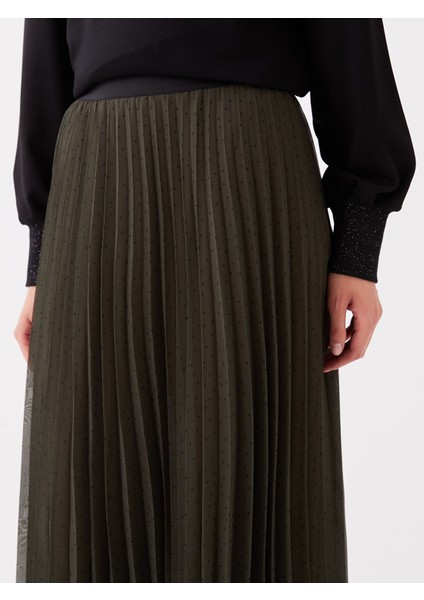 Yeni Sezon Beli Lastikli Desenli Kadın Şifon Etek fırsatları