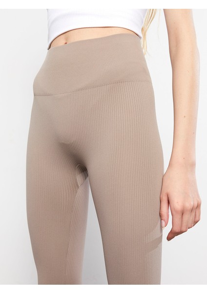 Yeni Sezon Kadın Beli Lastikli Düz Tayt fırsatları
