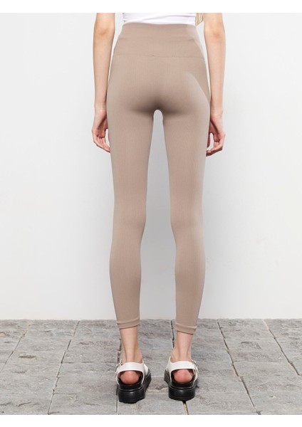 Yeni Sezon Kadın Beli Lastikli Düz Tayt indirimleri