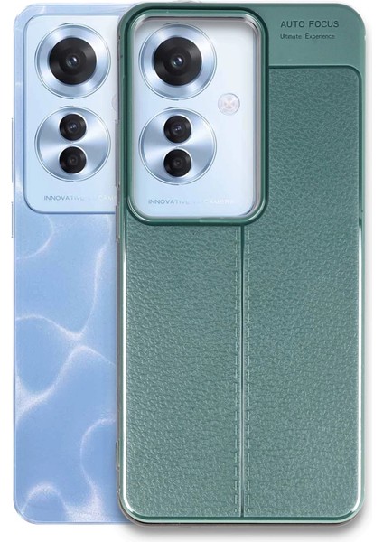 Newface Reno 11F Kılıf Auto Focus Kapak - Koyu Yeşil fiyatları