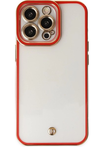 Iphone 13 Kılıf Liva Lens Silikon - Kırmızı fiyatları