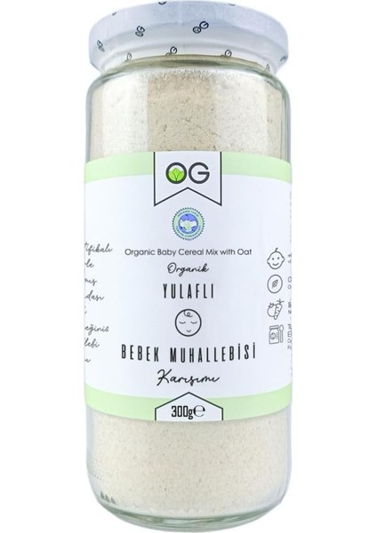 Og Organik Yulaflı Bebek Muhallebisi Karışımı 300 gr 6 Ay