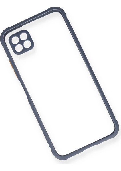 P40 Lite Kılıf Miami Şeffaf Silikon - Gri modelleri