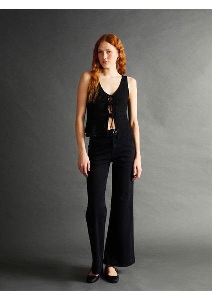 Yeni Sezon V Yaka Dokulu Kadın Bluz fiyatları