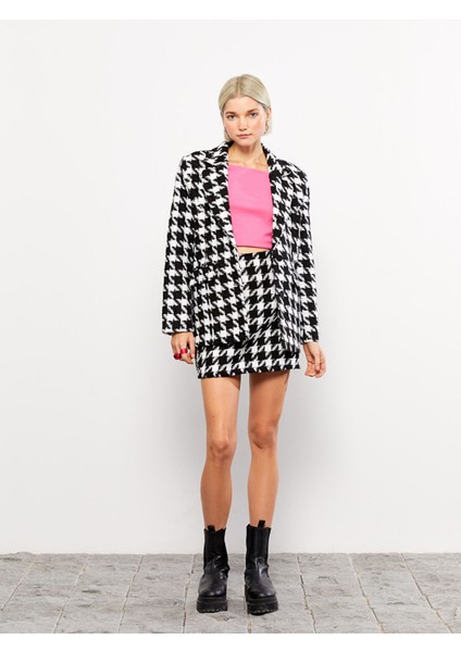 Yeni Sezon Kazayağı Desenli Mini Kadın Etek fiyatları