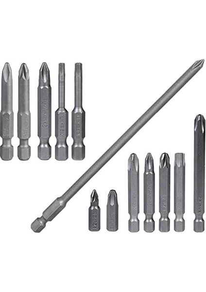 13 Parça Set - Matkap Uç Vidalama Ucu Düz Yıldız Torx Uç fiyatları