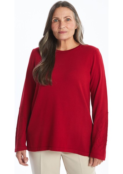 Yeni Sezon Bisiklet Yaka Kadın Triko Kazak