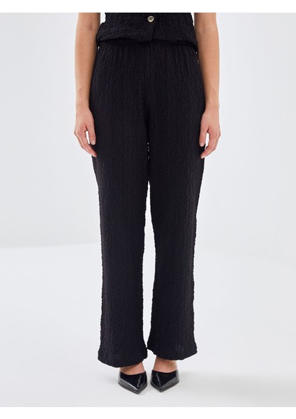 Yeni Sezon Beli Lastikli Dokulu Kadın Pantolon fiyatları