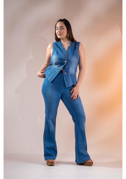 Kadın 1220024 Spain Kot Pantolon Mavi