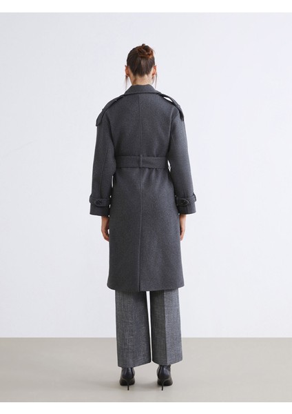 Yeni Sezon Kruvaze Yaka Kadın Kaşe Kaban fırsatları