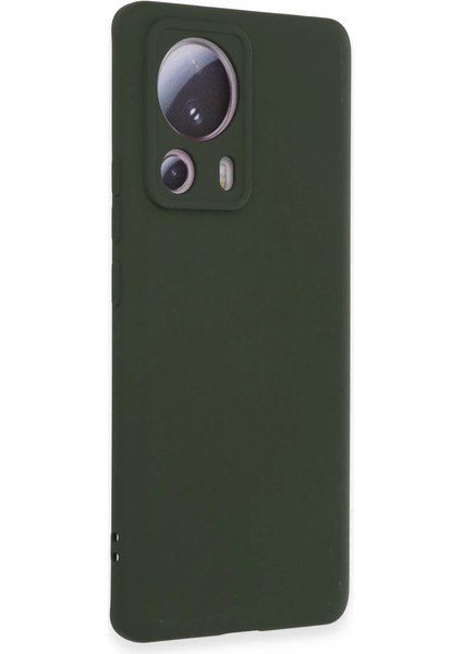 13 Lite Kılıf Nano Içi Kadife Silikon - Koyu Yeşil fiyatları