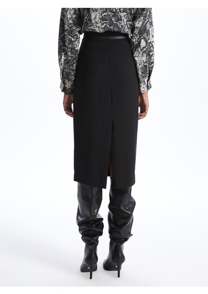 Yeni Sezon Beli Kemerli Standart Fit Kadın Etek indirimleri